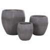 ΣΕΤ 3ΤΜΧ ΓΛΑΣΤΡΕΣ ΣΕΙΡΑ GARDENER HM4725 FIBERCLAY-ΣΕ ΣΚΟΥΡΟ CEMENT ΧΡΩΜΑ Φ55x54Υεκ