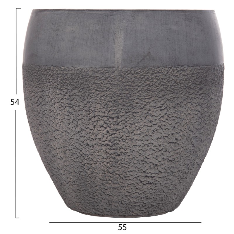 ΣΕΤ 3ΤΜΧ ΓΛΑΣΤΡΕΣ ΣΕΙΡΑ GARDENER HM4725 FIBERCLAY-ΣΕ ΣΚΟΥΡΟ CEMENT ΧΡΩΜΑ Φ55x54Υεκ