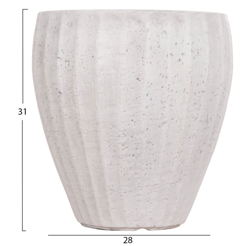 ΣΕΤ 3ΤΜΧ ΓΛΑΣΤΡΕΣ ΣΤΡΟΓΓΥΛΕΣ ΣΕΙΡΑ GARDENER HM4728 FIBERCLAY-ΧΡΩΜΑ CEMENT Φ48x56Υεκ