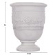 ΣΕΤ 3ΤΜΧ ΓΛΑΣΤΡΕΣ ΜΕ ΑΝΑΓΛΥΦΟ GARDENER HM4729 FIBERCLAY-ΣΕ ΥΠΟΛΕΥΚΟ Φ58x72.5Υεκ