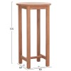 ΤΡΑΠΕΖΙ/ΣΤΑΝΤ ΜΠΑΡ ΣΤΡΟΓΓΥΛΟ PRESSCOT HM18114 ΞΥΛΟ TEAK--ΦΥΣΙΚΟ Φ60x105Υεκ.