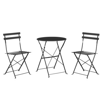 ΣΕΤ ΖΑΠΠΕΙΟΥ 3TMX SOPHIE HM21118.02 ΜΕΤΑΛΛΙΚΟ ΣΕ ΜΑΥΡΟ ΧΡΩΜΑ