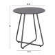 ΣΕΤ LOUNGE 3TMX ΕΞ.ΧΩΡΟΥ OREGO HM21107.01 ΑΛΟΥΜΙΝΙΟ & ΜΕΤΑΛΛΟ ΣΕ ΣΚΟΥΡΟ ΓΚΡΙ