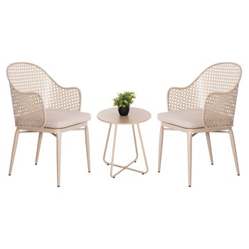 ΣΕΤ LOUNGE 3TMX ΕΞ.ΧΩΡΟΥ OREGO HM21107.03 ΑΛΟΥΜΙΝΙΟ & ΜΕΤΑΛΛΟ ΣΕ ΚΑΠΟΥΤΣΙΝΟ