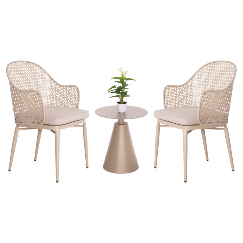 ΣΕΤ LOUNGE 3TMX ΕΞ.ΧΩΡΟΥ OREGO HM21106.03 ΑΛΟΥΜΙΝΙΟ ΣΕ ΚΑΠΟΥΤΣΙΝΟ