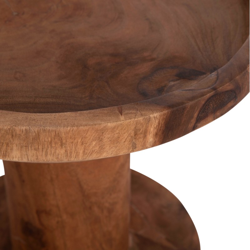 ΤΡΑΠΕΖΙ ΒΟΗΘΗΤΙΚΟ BERMAL HM9889.11 ΜΑΣΙΦ ΞΥΛΟ SUAR ΣΕ ΦΥΣΙΚΟ Φ35x65Υεκ.