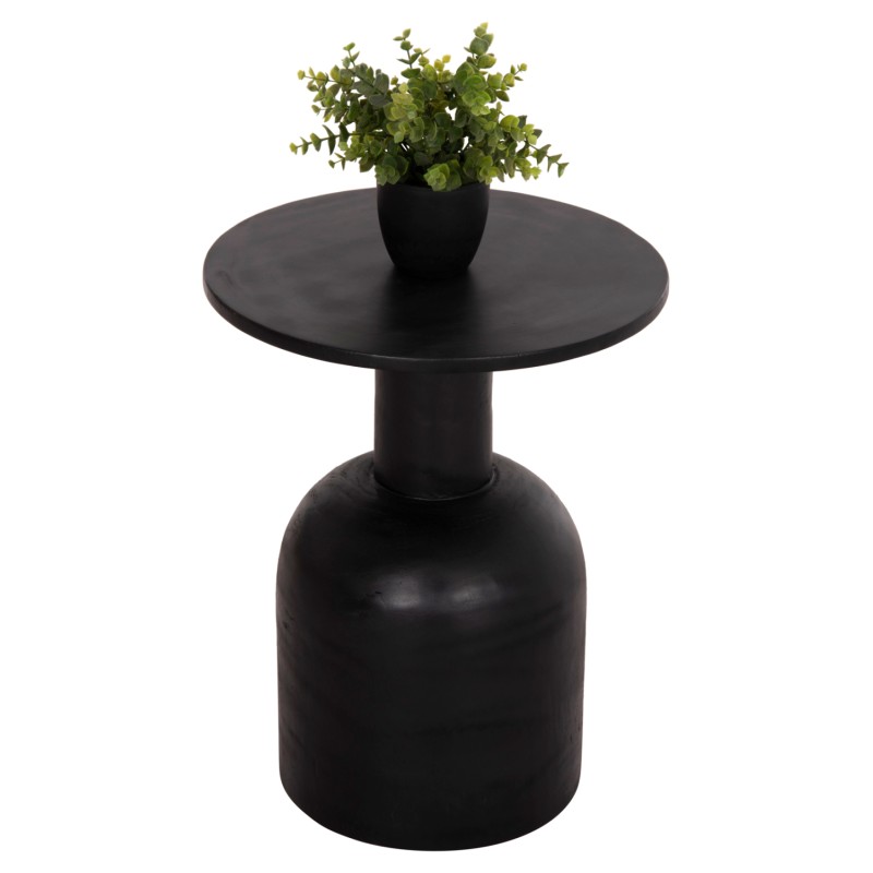 ΒΟΗΘΗΤΙΚΟ ΤΡΑΠΕΖΑΚΙ PUMBE HM9891.12 ΞΥΛΟ SUAR ΣΕ ΜΑΥΡΟ ΧΡΩΜΑ Φ40x50Υεκ