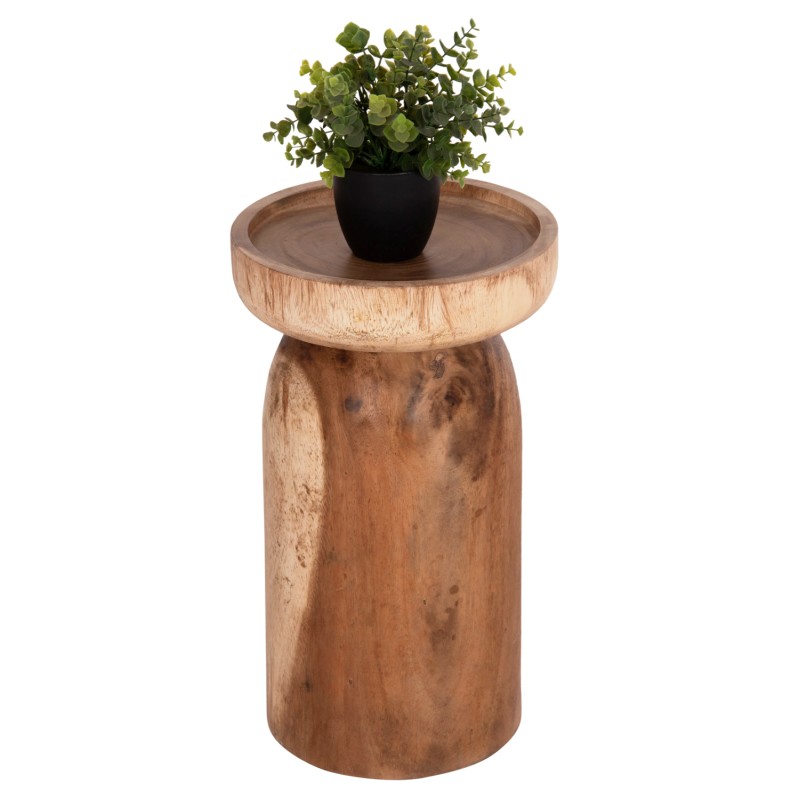 ΤΡΑΠΕΖΙ ΒΟΗΘΗΤΙΚΟ LOKI HM9899.11 ΜΑΣΙΦ ΞΥΛΟ SUAR ΣΕ ΦΥΣΙΚΟ Φ30x50Υεκ.