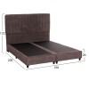 ΚΡEΒΑΤΙ ΔΙΠΛΟ LUTHER HM717.02 ΥΦΑΣΜΑ TEDDY ΚΑΦΕ--ΓΙΑ ΣΤΡΩΜΑ 160x200εκ.