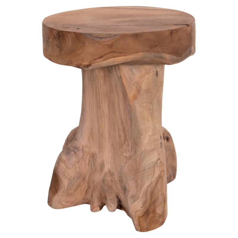 ΒΟΗΘΗΤΙΚΟ ΤΡΑΠΕΖΑΚΙ LOGG HM9351.11 ΜΑΣΙΦ ΞΥΛΟ ΤEAK ΦΥΣΙΚΟ Φ35X45Yεκ.