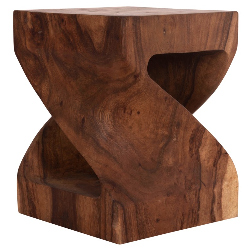 ΣΚΑΜΠΟ GEBO HM9754.21 ΤΕΤΡΑΓΩΝΟ--ΞΥΛΟ SUAR ΣΕ ΣΚΟΥΡΟ ΦΥΣΙΚΟ 35x35x45Yεκ.