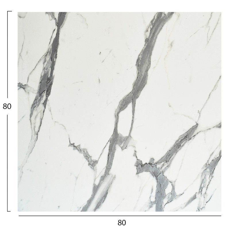 ΕΠΙΦΑΝΕΙΑ ΤΡΑΠΕΖΙΟΥ ΤΕΤΡΑΓΩΝΗ HPL HM5839.31 WHITE MARBLE 80x80εκ