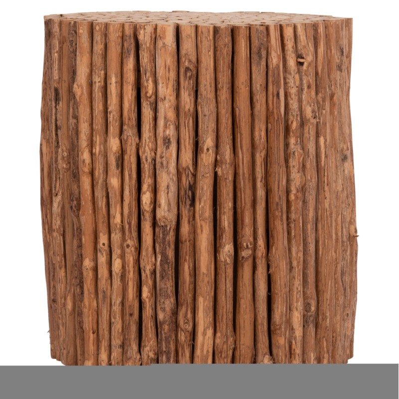 ΤΡΑΠΕΖΙ ΣΑΛΟΝΙΟΥ ΣΤΡΟΓΓΥΛΟ DRIFTER HM4443 DRIFTWOOD ΣΕ ΦΥΣΙΚΟ ΧΡΩΜΑ Φ36x40Υεκ