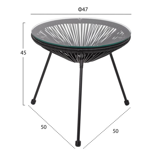 ΣΕΤ ΤΡΑΠΕΖΑΡΙΑΣ 3ΤΜΧ HM11871 ΜΕΤΑΛΛΟ & RATTAN ΣΕ ΜΑΥΡΟ ΧΡΩΜΑ ΣΕΤ ΤΡΑΠΕΖΑΡΙΑΣ 3ΤΜΧ HM11871 ΜΕΤΑΛΛΟ & RATTAN ΣΕ ΜΑΥΡΟ ΧΡΩΜΑ