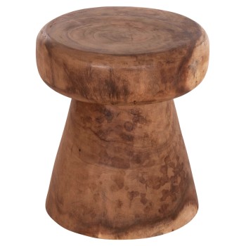 ΣΚΑΜΠΟ-ΤΡΑΠΕΖΑΚΙ ΣΤΡΟΓΓΥΛΟ CUPRE HM9793.11 ΜΑΣΙΦ ΞΥΛΟ SUAR-ΦΥΣΙΚΟ Φ40x45Υεκ.