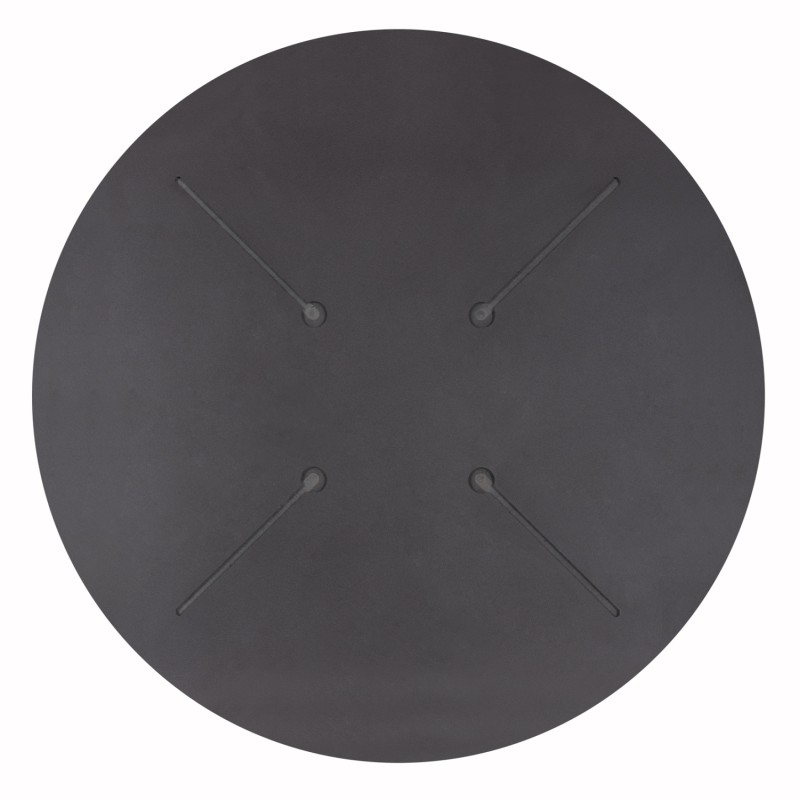 ΕΠΙΦΑΝΕΙΑ ΤΡΑΠΕΖΙΟΥ HPL ΣΤΡΟΓΓΥΛΗ HM5842.21 ΜΑΥΡΗ Φ70εκ.