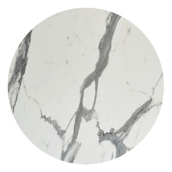 ΕΠΙΦΑΝΕΙΑ ΤΡΑΠΕΖΙΟΥ HPL ΣΤΡΟΓΓΥΛΗ HM5842.31 ΛΕΥΚΟ ΜΑΡΜΑΡΟ Φ70εκ.