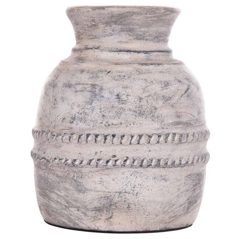 ΔΙΑΚΟΣΜΗΤΙΚΟ ΕΠΙΤΡΑΠΕΖΙΟ ΒΑΖΟ VERMO HM4393 ΤΕΡΑΚΟΤΑ ΣΕ ΑΝΟΙΧΤΟ ΓΚΡΙ Φ21x25Υεκ.