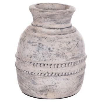 ΔΙΑΚΟΣΜΗΤΙΚΟ ΕΠΙΤΡΑΠΕΖΙΟ ΒΑΖΟ VERMO HM4393 ΤΕΡΑΚΟΤΑ ΣΕ ΑΝΟΙΧΤΟ ΓΚΡΙ Φ21x25Υεκ.