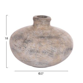 ΔΙΑΚΟΣΜΗΤΙΚΟ ΕΠΙΤΡΑΠΕΖΙΟ ΒΑΖΟ VERMO HM4400 ΤΕΡΑΚΟΤΑ ΣΕ ΕΚΡΟΥ Φ27x18Υεκ.