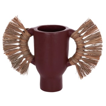 ΕΠΙΤΡΑΠΕΖΙΟ ΔΙΑΚΟΣΜΗΤΙΚΟ ΒΑΖΟ ALICA HM4668.06S ΒΥΣΣΙΝΙ ΤΕΡΑΚΟΤΑ & GRASS--55x19x34Υεκ