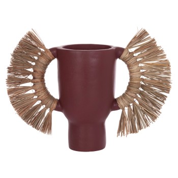 ΕΠΙΤΡΑΠΕΖΙΟ ΔΙΑΚΟΣΜΗΤΙΚΟ ΒΑΖΟ ALICA HM4668.06L ΒΥΣΣΙΝΙ ΤΕΡΑΚΟΤΑ & GRASS--64x22x38Υεκ