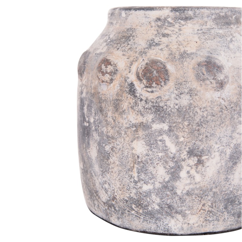 ΔΙΑΚΟΣΜΗΤΙΚΟ ΕΠΙΤΡΑΠΕΖΙΟ ΒΑΖΟ VERMO HM4392 ΤΕΡΑΚΟΤΑ ΣΕ ΓΚΡΙ Φ20x19Υεκ.