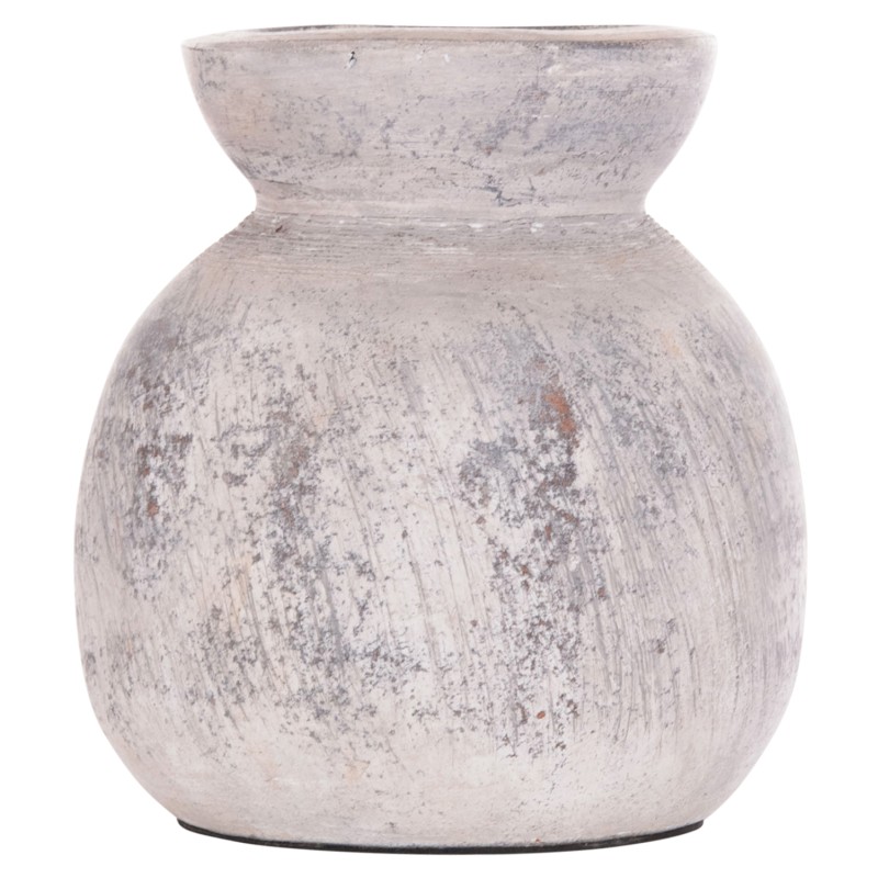 ΔΙΑΚΟΣΜΗΤΙΚΟ ΕΠΙΤΡΑΠΕΖΙΟ ΒΑΖΟ VERMO HM4396 ΤΕΡΑΚΟΤΑ ΣΕ ΑΝΟΙΧΤΟ ΓΚΡΙ Φ18x19Υεκ.