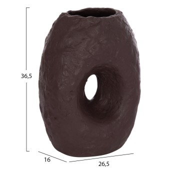 ΕΠΙΤΡΑΠΕΖΙΟ ΔΙΑΚΟΣΜΗΤΙΚΟ ΒΑΖΟ NAMENTIS HM4673.07L ΣΟΚΟΛΑΤΙ ΤΕΡΑΚΟΤΑ--26.5x16x36.5Υεκ