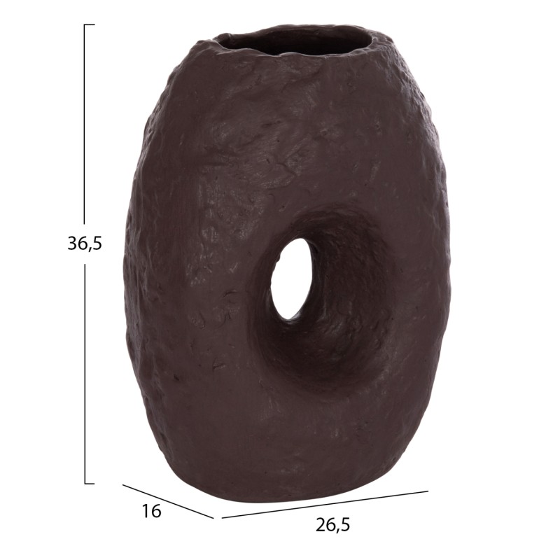ΕΠΙΤΡΑΠΕΖΙΟ ΔΙΑΚΟΣΜΗΤΙΚΟ ΒΑΖΟ NAMENTIS HM4673.07L ΣΟΚΟΛΑΤΙ ΤΕΡΑΚΟΤΑ--26.5x16x36.5Υεκ