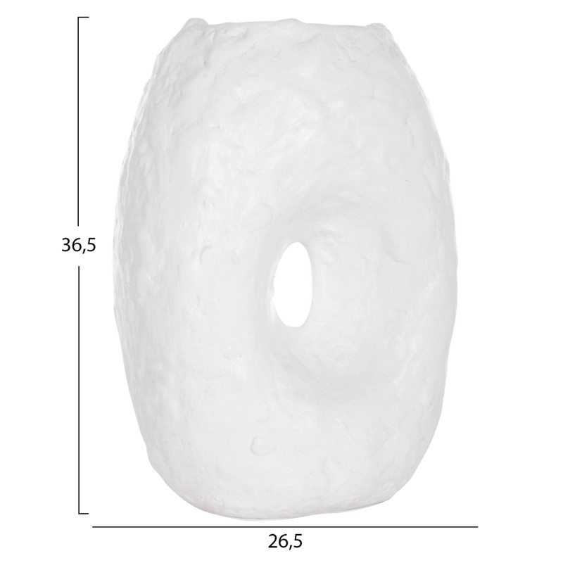 ΕΠΙΤΡΑΠΕΖΙΟ ΔΙΑΚΟΣΜΗΤΙΚΟ ΒΑΖΟ NAMENTIS HM4673.02L ΛΕΥΚΗ ΤΕΡΑΚΟΤΑ--26.5x16x36.5Υεκ