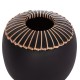 ΕΠΙΤΡΑΠΕΖΙΟ ΔΙΑΚΟΣΜΗΤΙΚΟ ΒΑΖΟ LENNOX HM4675.01L TΕΡΑΚΟΤΑ ΣΕ ΜΑΥΡΟ--Φ22x20Υεκ.