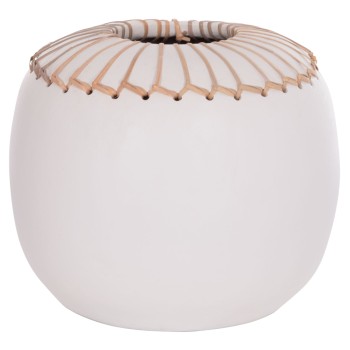 ΕΠΙΤΡΑΠΕΖΙΟ ΔΙΑΚΟΣΜΗΤΙΚΟ ΒΑΖΟ LENNOX HM4675.02L TΕΡΑΚΟΤΑ ΣΕ ΛΕΥΚΟ--Φ22x20Υεκ.