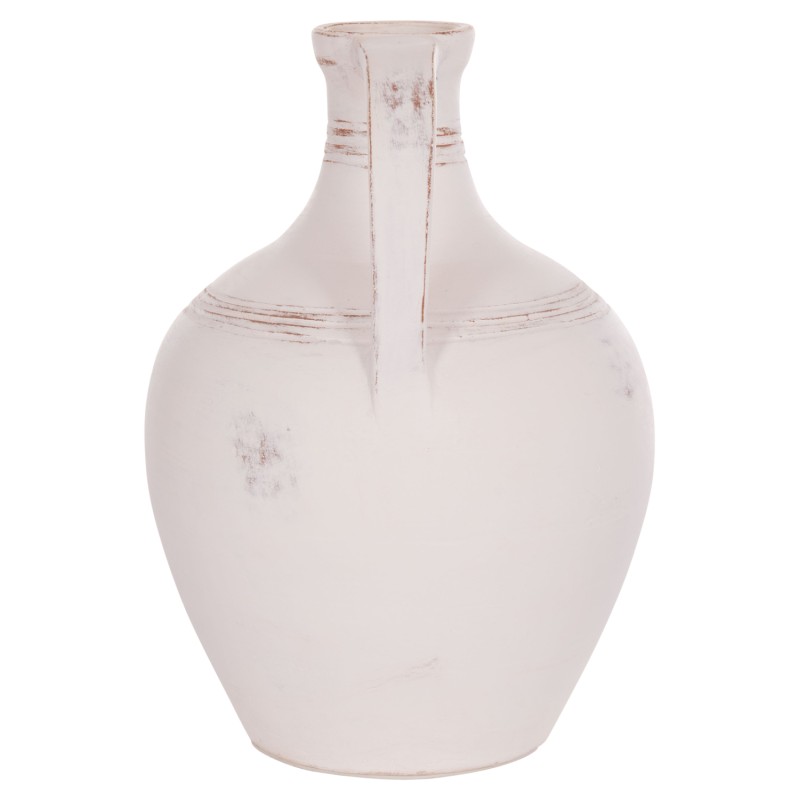 ΔΙΑΚΟΣΜΗΤΙΚΟΣ ΑΜΦΟΡΕΑΣ FEAX HM4676.02S ΛΕΥΚΗ ΤΕΡΑΚΟΤΑ--35x35x48Υεκ.