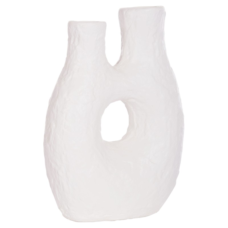 ΕΠΙΤΡΑΠΕΖΙΟ ΔΙΑΚΟΣΜΗΤΙΚΟ ΒΑΖΟ NAMENTIS HM4665.02L ΛΕΥΚΗ ΤΕΡΑΚΟΤΑ--27x13.5x37Υεκ