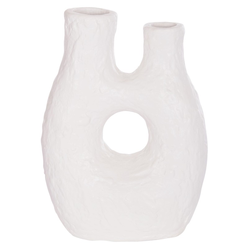 ΕΠΙΤΡΑΠΕΖΙΟ ΔΙΑΚΟΣΜΗΤΙΚΟ ΒΑΖΟ NAMENTIS HM4665.02L ΛΕΥΚΗ ΤΕΡΑΚΟΤΑ--27x13.5x37Υεκ