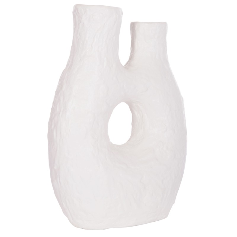 ΕΠΙΤΡΑΠΕΖΙΟ ΔΙΑΚΟΣΜΗΤΙΚΟ ΒΑΖΟ NAMENTIS HM4665.02L ΛΕΥΚΗ ΤΕΡΑΚΟΤΑ--27x13.5x37Υεκ