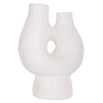 ΕΠΙΤΡΑΠΕΖΙΟ ΔΙΑΚΟΣΜΗΤΙΚΟ ΒΑΖΟ NAMENTIS HM4665.02S ΛΕΥΚΗ ΤΕΡΑΚΟΤΑ--26x15x32.5Υεκ