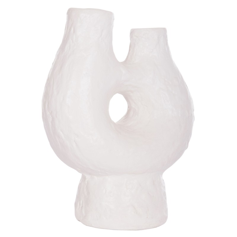 ΕΠΙΤΡΑΠΕΖΙΟ ΔΙΑΚΟΣΜΗΤΙΚΟ ΒΑΖΟ NAMENTIS HM4665.02S ΛΕΥΚΗ ΤΕΡΑΚΟΤΑ--26x15x32.5Υεκ