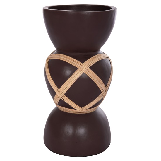 ΔΙΑΚΟΣΜΗΤΙΚΟ ΒΑΖΟ ΔΑΠΕΔΟΥ MAYNARD HM4672.07L TERRACOTTA ΣΟΚΟΛΑΤΙ-RATTAN Φ32x62.5Υεκ ΔΙΑΚΟΣΜΗΤΙΚΟ ΒΑΖΟ ΔΑΠΕΔΟΥ MAYNARD HM4672.07L TERRACOTTA ΣΟΚΟΛΑΤΙ-RATTAN Φ32x62.5Υεκ