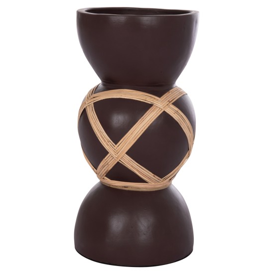 ΔΙΑΚΟΣΜΗΤΙΚΟ ΒΑΖΟ ΔΑΠΕΔΟΥ MAYNARD HM4672.07L TERRACOTTA ΣΟΚΟΛΑΤΙ-RATTAN Φ32x62.5Υεκ ΔΙΑΚΟΣΜΗΤΙΚΟ ΒΑΖΟ ΔΑΠΕΔΟΥ MAYNARD HM4672.07L TERRACOTTA ΣΟΚΟΛΑΤΙ-RATTAN Φ32x62.5Υεκ