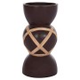 ΔΙΑΚΟΣΜΗΤΙΚΟ ΒΑΖΟ ΔΑΠΕΔΟΥ MAYNARD HM4672.07L TERRACOTTA ΣΟΚΟΛΑΤΙ-RATTAN Φ32x62.5Υεκ