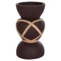 ΔΙΑΚΟΣΜΗΤΙΚΟ ΒΑΖΟ ΔΑΠΕΔΟΥ MAYNARD HM4672.07S TERRACOTTA ΣΟΚΟΛΑΤΙ-RATTAN Φ27.5x50Υεκ