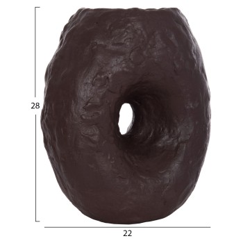 ΕΠΙΤΡΑΠΕΖΙΟ ΔΙΑΚΟΣΜΗΤΙΚΟ ΒΑΖΟ NAMENTIS HM4673.07S ΣΟΚΟΛΑΤΙ ΤΕΡΑΚΟΤΑ--22x13x28Υεκ