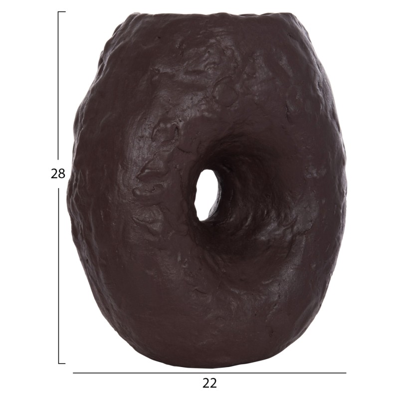 ΕΠΙΤΡΑΠΕΖΙΟ ΔΙΑΚΟΣΜΗΤΙΚΟ ΒΑΖΟ NAMENTIS HM4673.07S ΣΟΚΟΛΑΤΙ ΤΕΡΑΚΟΤΑ--22x13x28Υεκ