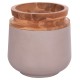 ΔΙΑΚΟΣΜΗΤΙΚΟ ΒΑΖΟ ΔΑΠΕΔΟΥ LINTER HM4662.05L FIBER CEMENT ΓΚΡΙ ΜΑΤ--ΞΥΛΟ ΤΕΑΚ Φ41x47Υεκ