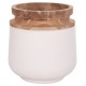 ΔΙΑΚΟΣΜΗΤΙΚΟ ΒΑΖΟ ΔΑΠΕΔΟΥ LINTER HM4662.02L FIBER CEMENT ΛΕΥΚΟ--ΞΥΛΟ ΤΕΑΚ Φ41x47Υεκ.