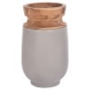 ΔΙΑΚΟΣΜΗΤΙΚΟ ΒΑΖΟ ΔΑΠΕΔΟΥ LINTER HM4662.03S FIBER CEMENT ΓΚΡΙ--ΞΥΛΟ ΤΕΑΚ Φ34x60Υεκ.