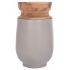 ΔΙΑΚΟΣΜΗΤΙΚΟ ΒΑΖΟ ΔΑΠΕΔΟΥ LINTER HM4662.03S FIBER CEMENT ΓΚΡΙ--ΞΥΛΟ ΤΕΑΚ Φ34x60Υεκ.