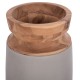 ΔΙΑΚΟΣΜΗΤΙΚΟ ΒΑΖΟ ΔΑΠΕΔΟΥ LINTER HM4662.03S FIBER CEMENT ΓΚΡΙ--ΞΥΛΟ ΤΕΑΚ Φ34x60Υεκ.